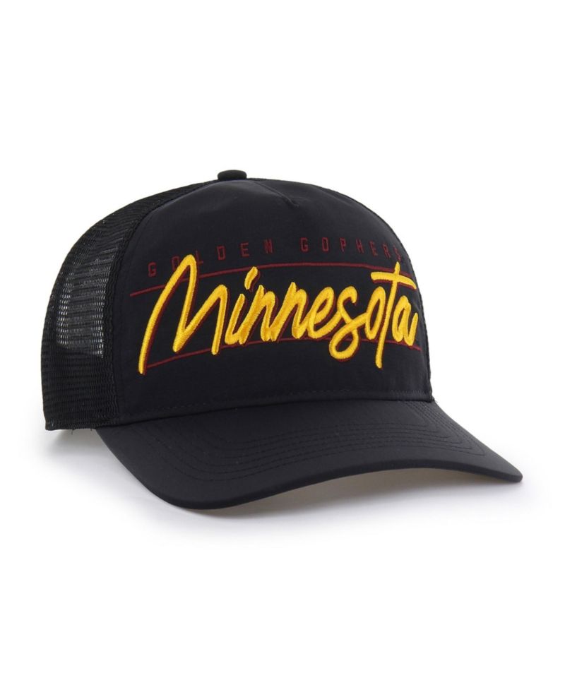 Men's and Women's '47 Black Minnesota Golden Gophers brrr&deg; Condor Mesh Hitch Adjustable Hat
