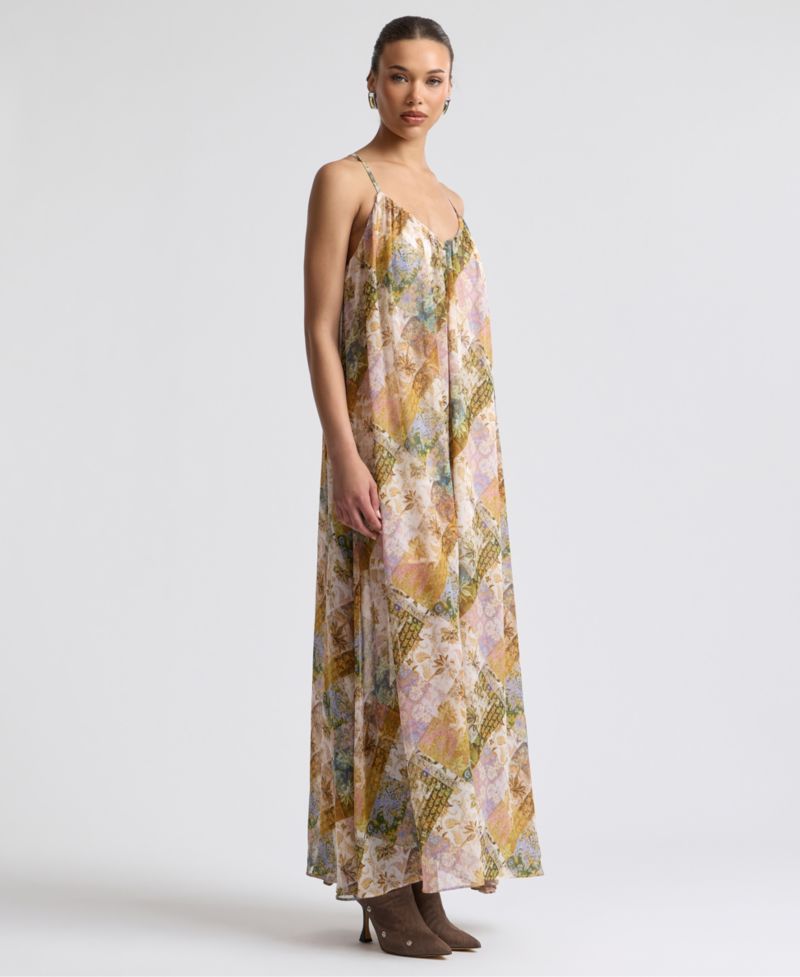 Women's Plunging Neckline A-Line Dress