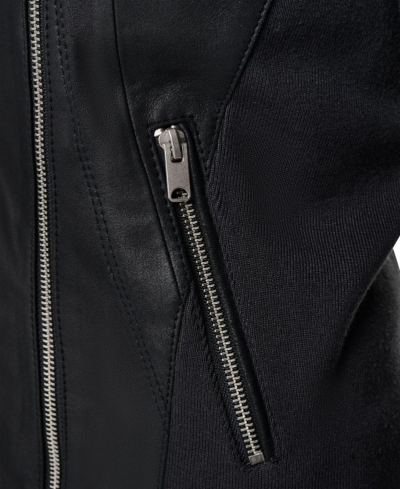 Women's Felix Fitted Leather Moto Jacket