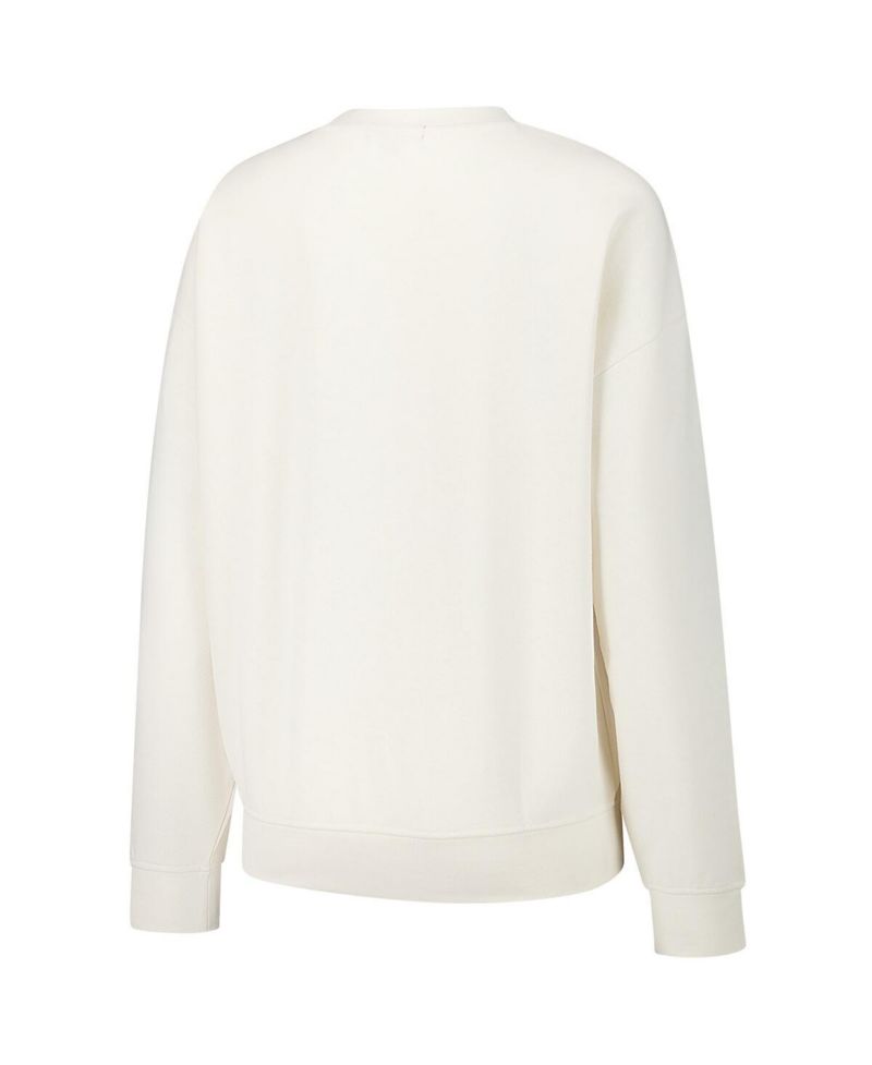 Women's Cream Dallas Cowboys Lightweight 3.0 Logo Pullover Sweatshirt