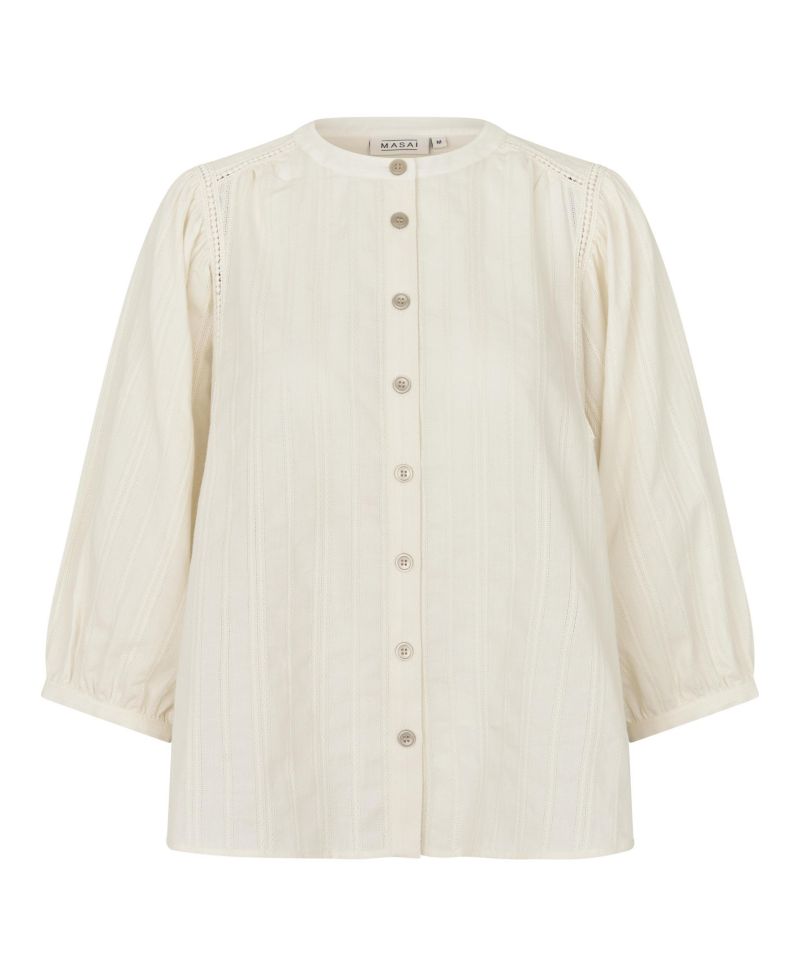 Women's Maithara Pintuck-Detail 3/4-Sleeve Shirt