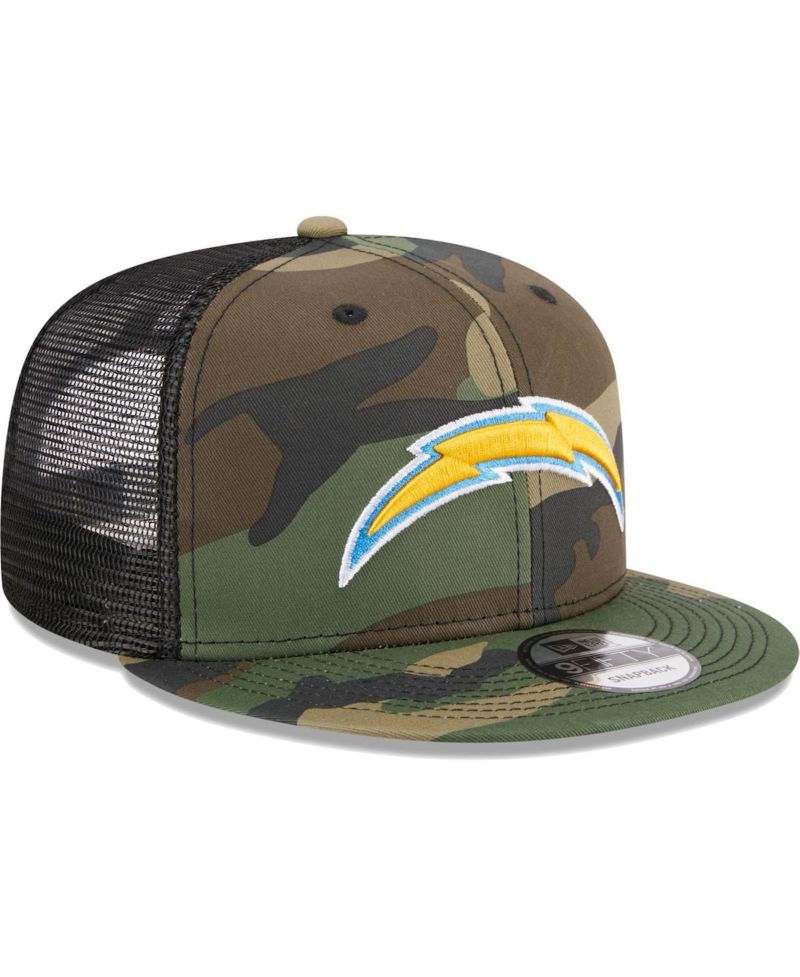 Men's Camo Los Angeles Chargers Main Trucker 9FIFTY Snapback Hat