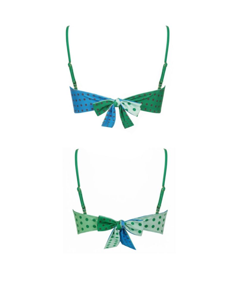 Women's Polka Bloom Reversible Bandeau Top