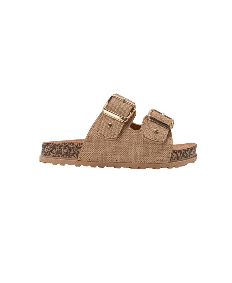 Girls Sandals - Comfortable, Easy Slide-On with Cherry Charm Detail
