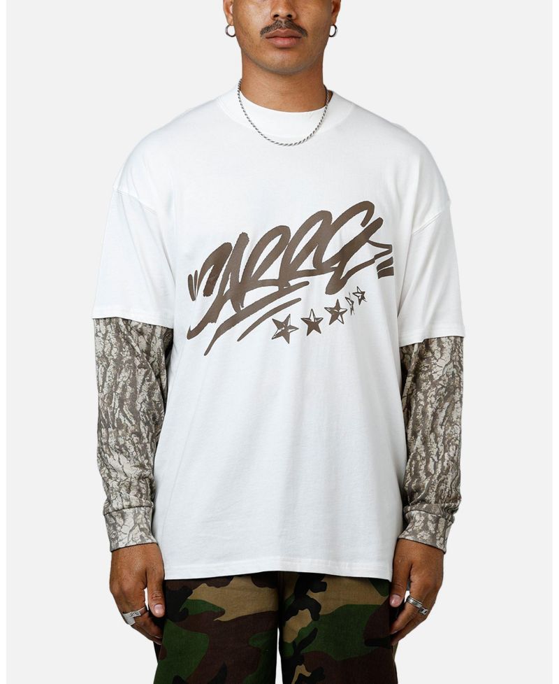 Men's Graffiti Layered Long Sleeve T-Shirt