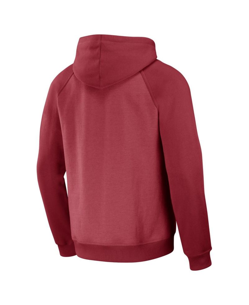 NFL x Darius Rucker Collection by Men's Cardinal Arizona Cardinals Raglan Full-Zip Hoodie