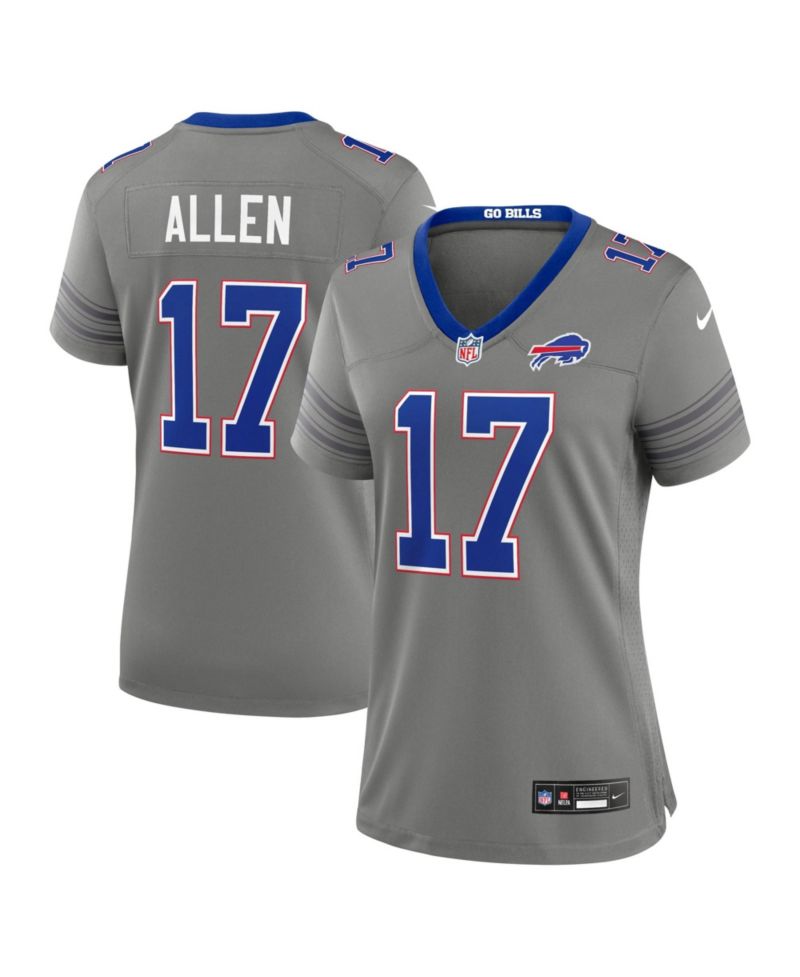 Women's Josh Allen Gray Buffalo Bills Nickel City Game Jersey