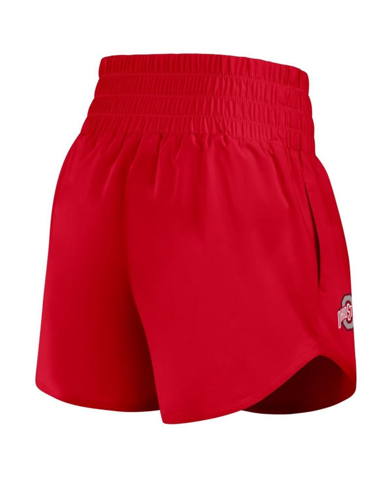 Women's Scarlet Ohio State Buckeyes Performance One Dri-FIT High-Rise Shorts
