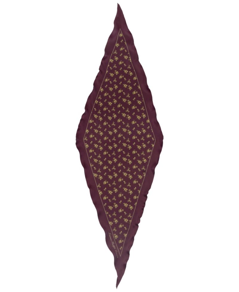 Floral Small Diamond Scarf
