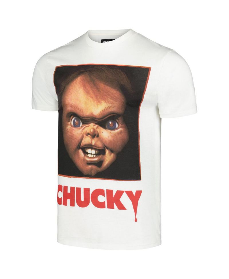 Men's and Women's White Chucky Doll T-Shirt