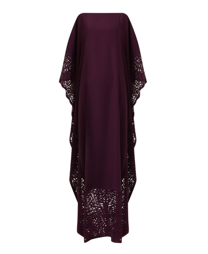 Women's Laser-Cut Kaftan Dress