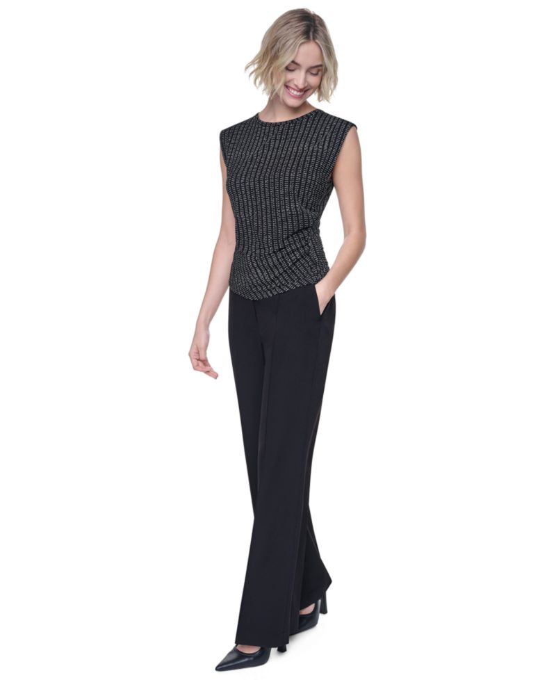 Women’s Asymmetrical Sleeveless Knit Top