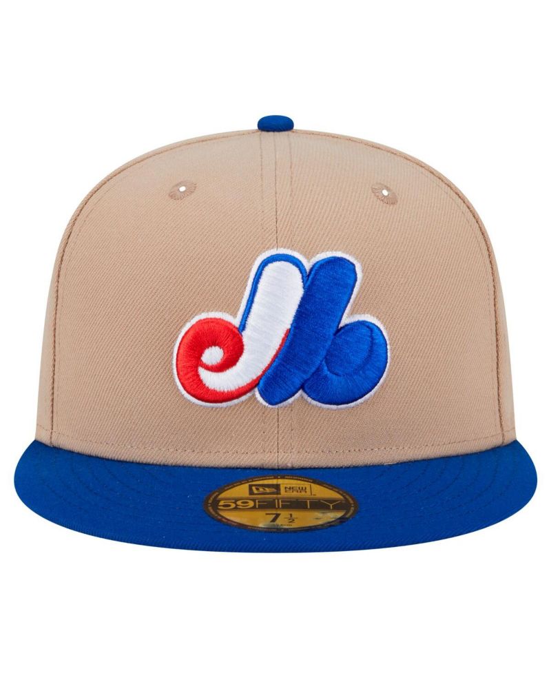 Men's Khaki Montreal Expos 59FIFTY Fitted Hat