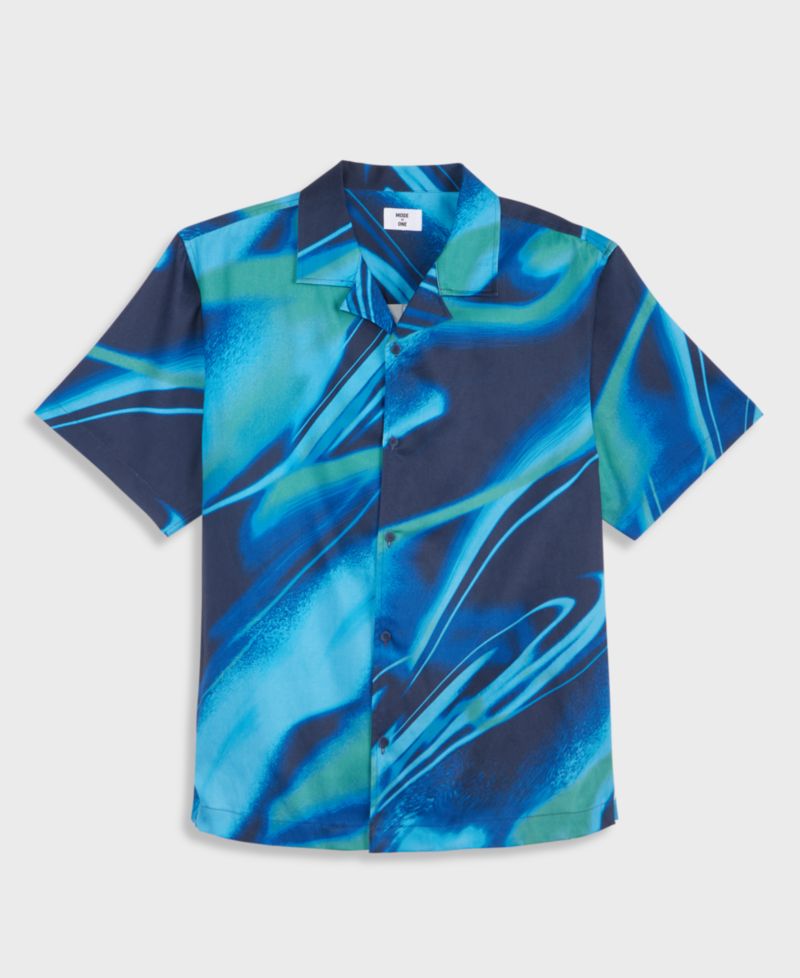 Men's Printed Camp Shirt