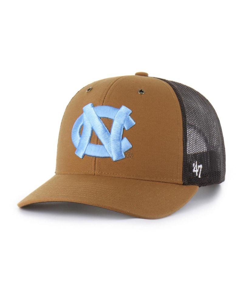 X Carhartt Men's and Women's Brown North Carolina Tar Heels Trucker Adjustable Hat