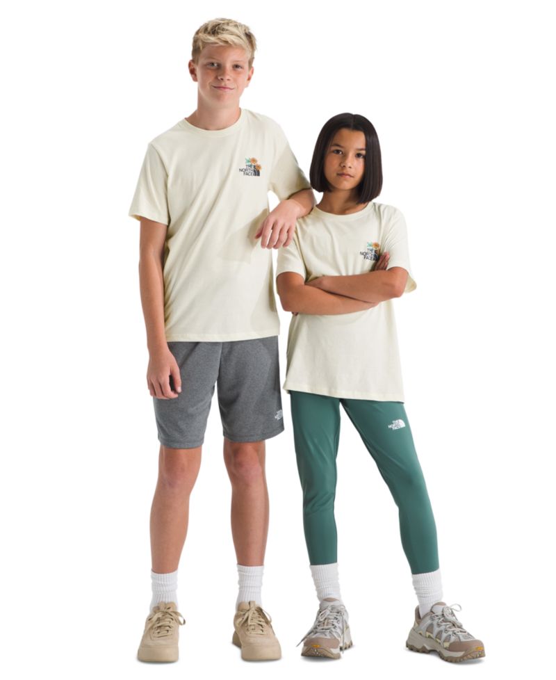 Boys' and Girls' 6-16 Floral Logo Short-Sleeve T-Shirt
