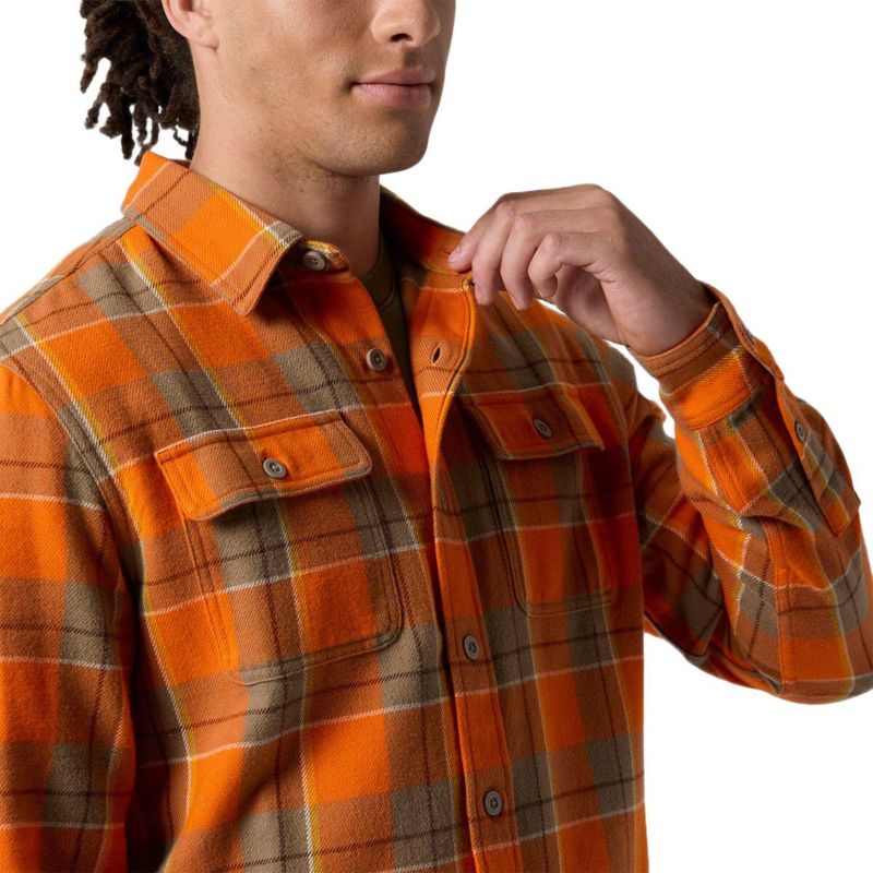 Men's Venture Midweight Flannel Shirt Button-Down Long-Sleeve Shirts