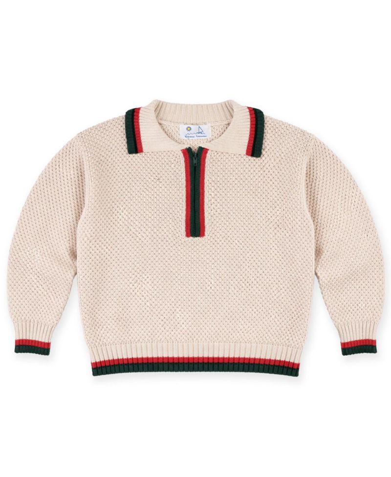 Boys' 4-20 Half-Zip Long-Sleeve Polo Sweater