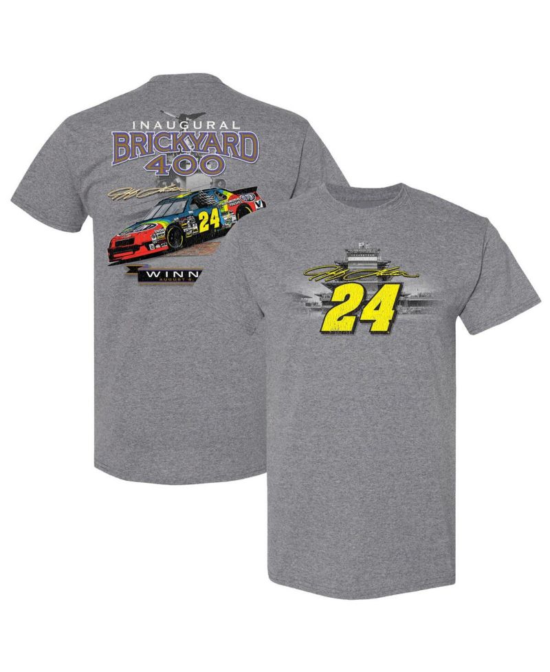 Men's Heather Charcoal Jeff Gordon 1994 Indy Brickyard 400 Winner T-Shirt