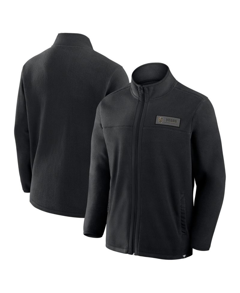Men's Black Vegas Golden Knights Home Ice Fleece Full-Zip Jacket