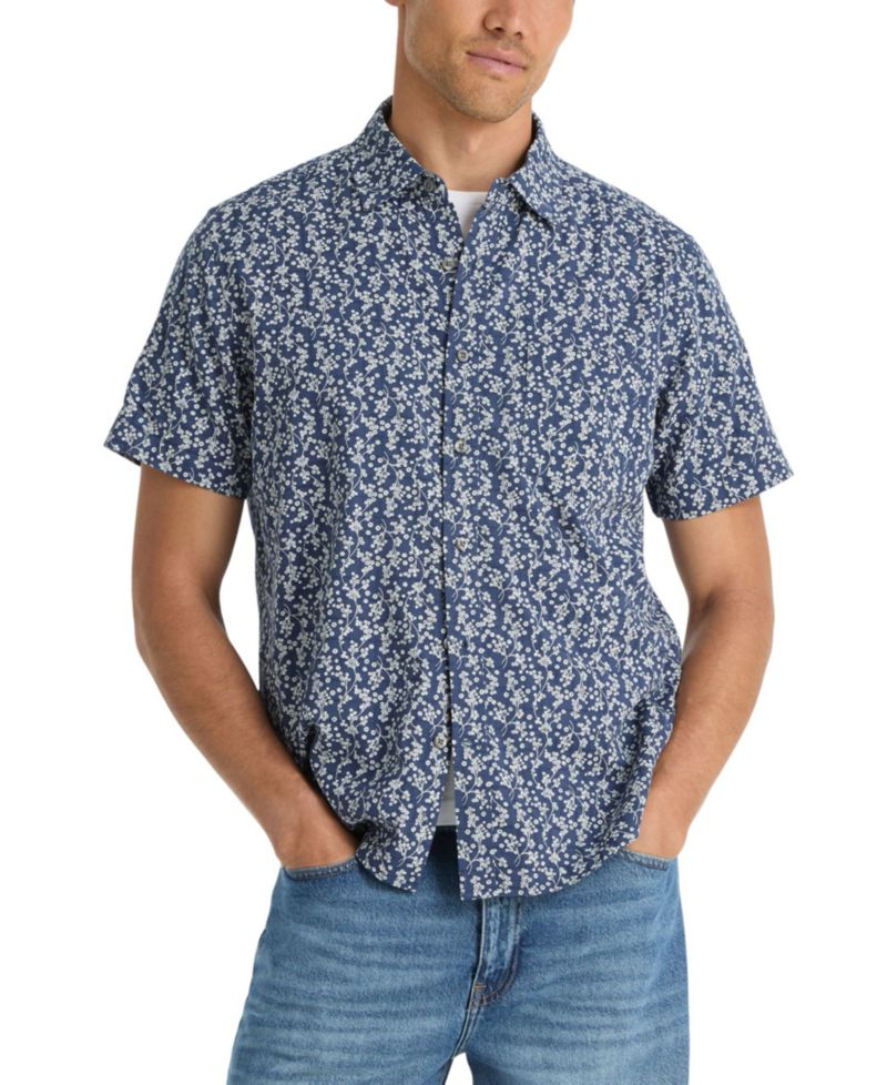 Men's Dobby Short-Sleeve Shirt