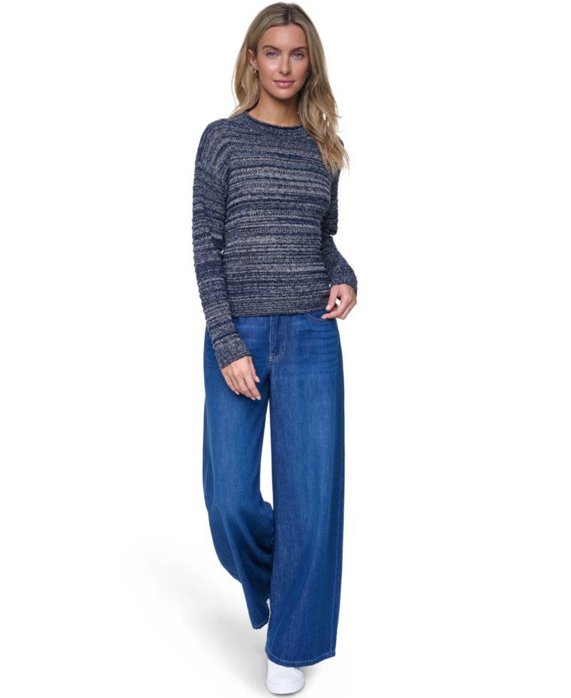 Women's Cotton-Blend Crewneck Sweater
