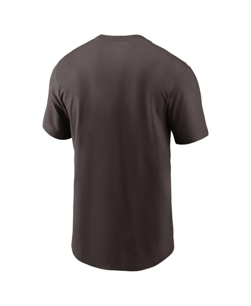Men's Brown Cleveland Browns Logo Essential T-Shirt