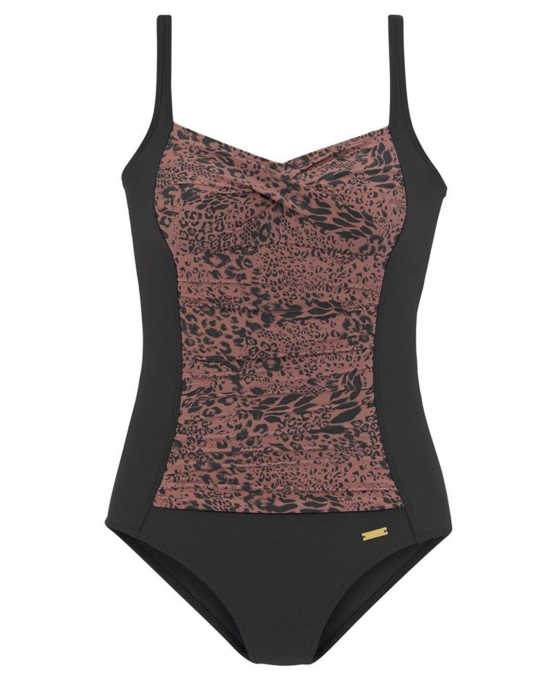 Women's Animal Print Tummy Control One-Piece Swimsuit