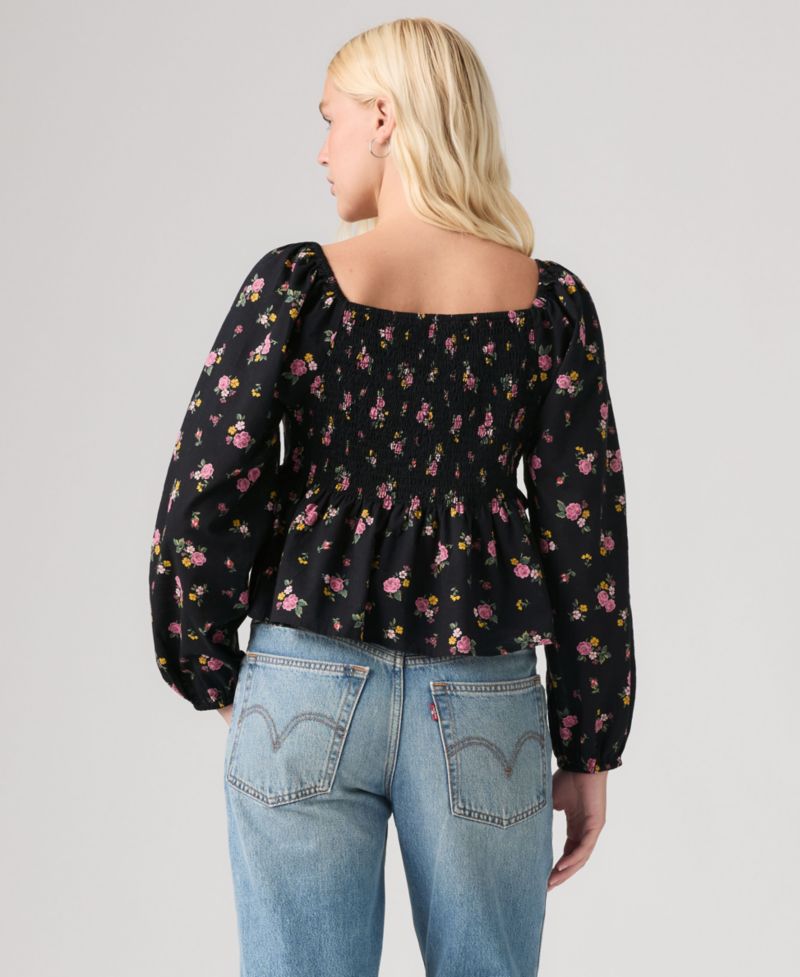 Women's Lotte Front-Tie Slim-Fit V-Neck Blouse