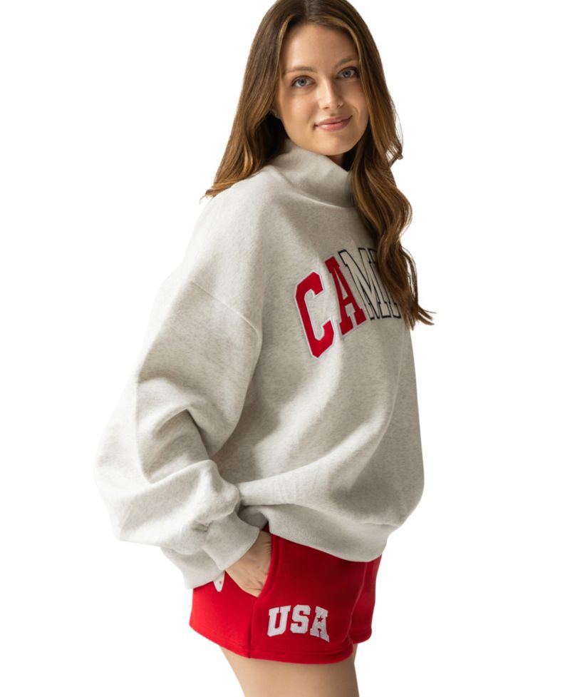 Women's Mock Neck Sweatshirt