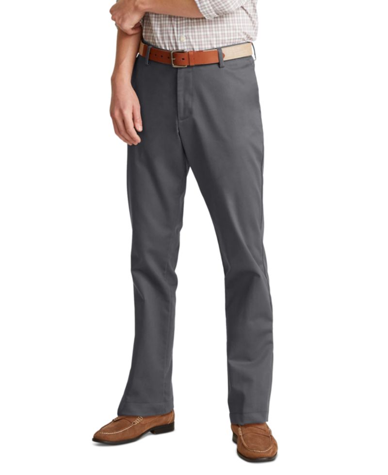 Men's Signature Slim Fit Iron Free Khaki Pants with Stain Defender