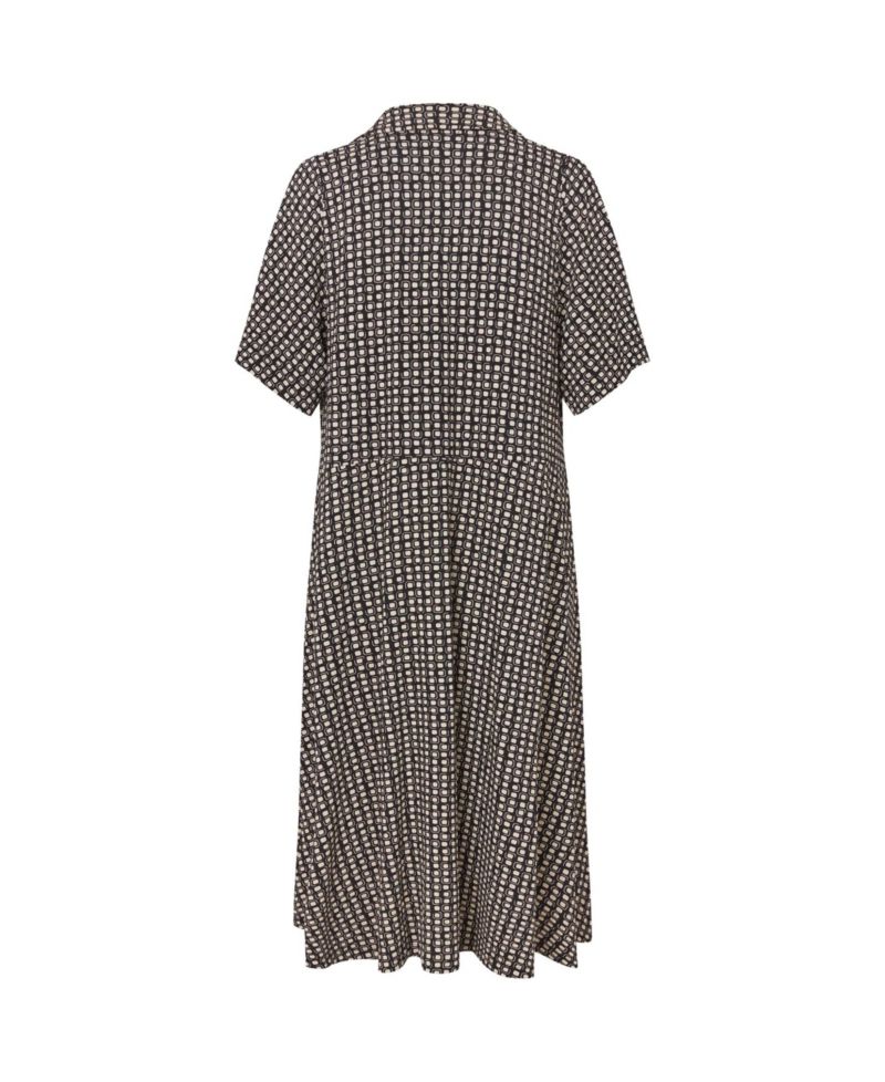 Women's MaNaterinna Short-Sleeve Collared A-Line Midi Dress