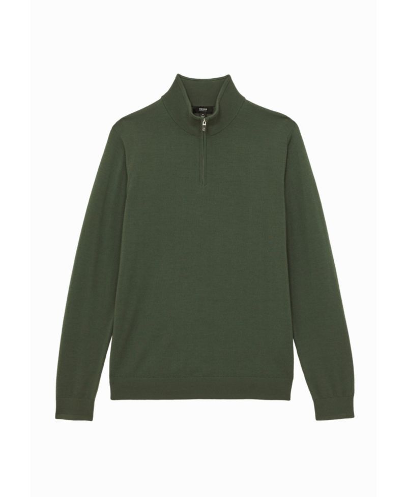Men's Blackhall Half Zip Funnel Merino Wool Jumper Sweater