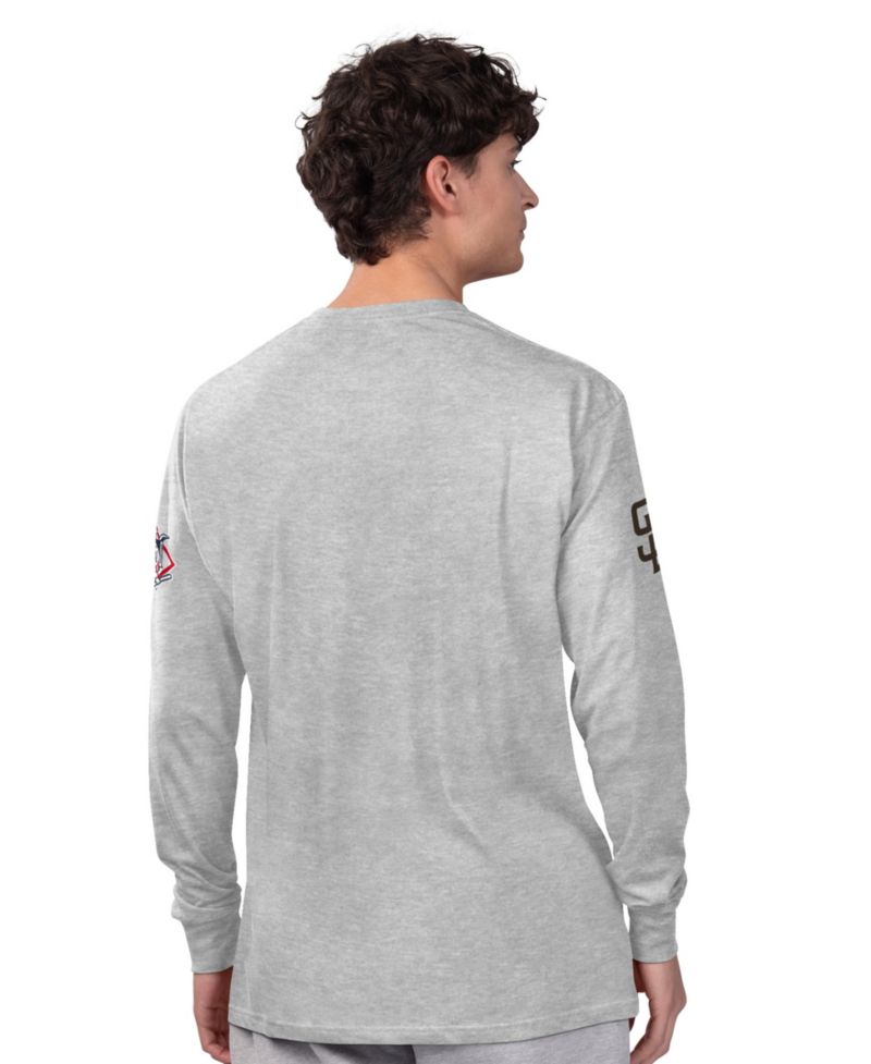 Men's 2-pack Heather Gray/Brown San Diego Padres Long Sleeve Short Sleeve T-Shirt