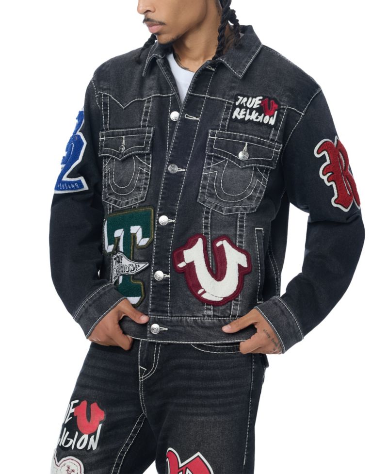 Men's Jimmy Oversized Denim Patch Jacket