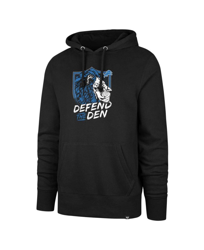 Men's Black Detroit Lions Regional Headline Hoodie