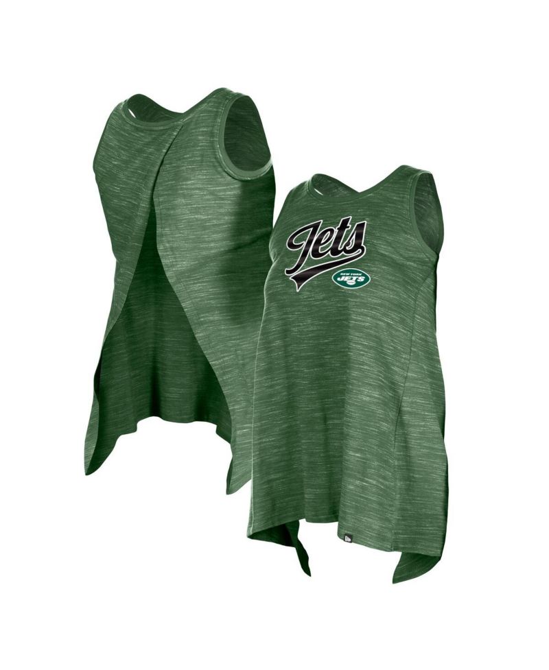Women's Green New York Jets Space Dye Active Tank Top