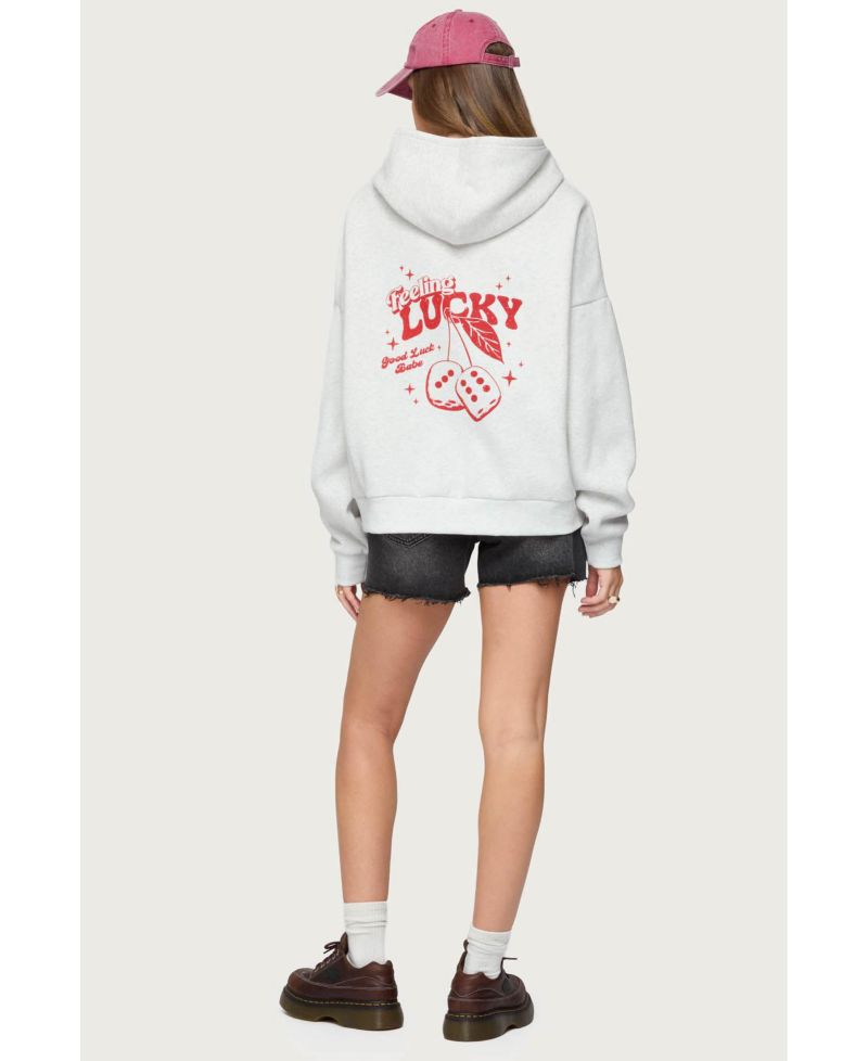 Women's Feeling Lucky Oversized Hoodie