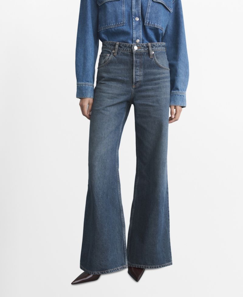 Women's High-Waisted Wide-Leg Jeans