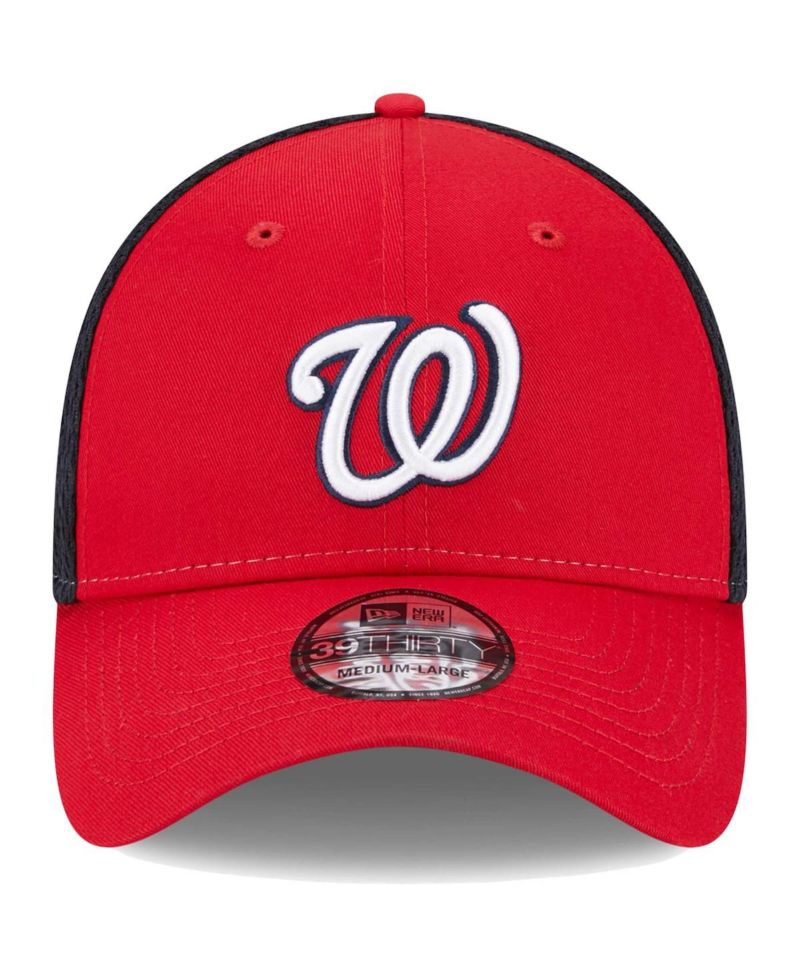 Men's Red Washington Nationals Team Neo 39THIRTY Flex Hat