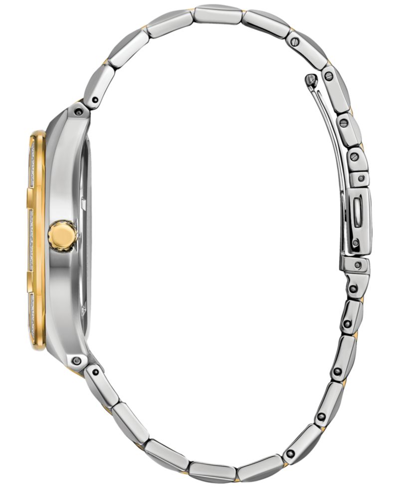 Eco-Drive Men's Corso Diamond (1/10 ct. t.w.) Two-Tone Stainless Steel Bracelet Watch 40mm