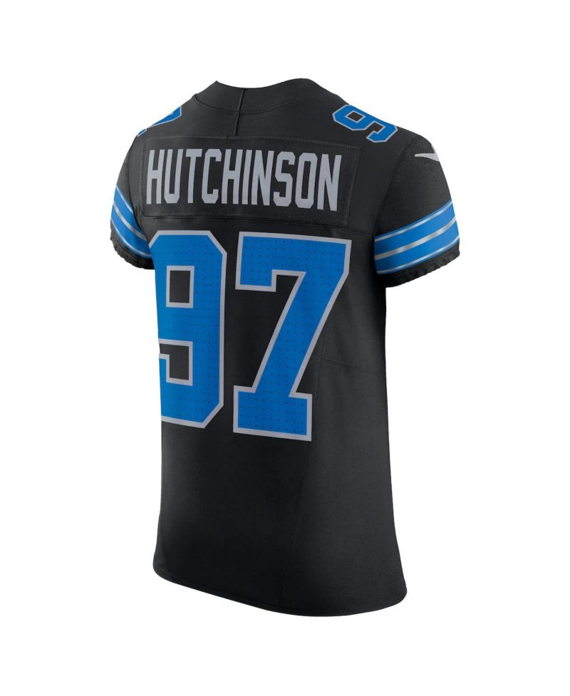 Men's Aidan Hutchinson Black Detroit Lions Alternate Vapor F.U.S.E. Elite Jersey