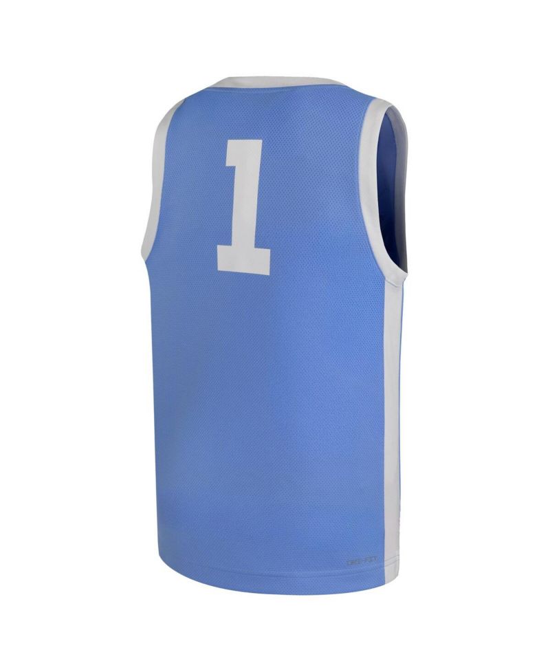 Big Boys and Girls Carolina Blue North Carolina Tar Heels Replica Basketball Jersey