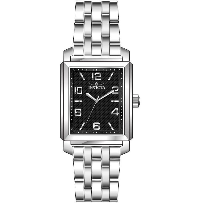 Women's 46663 Vintage Quartz 3 Hand Black Dial Watch