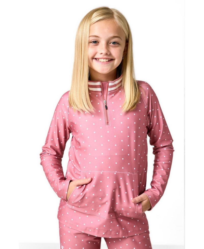 Girls' 6-16 Retro Half Zip