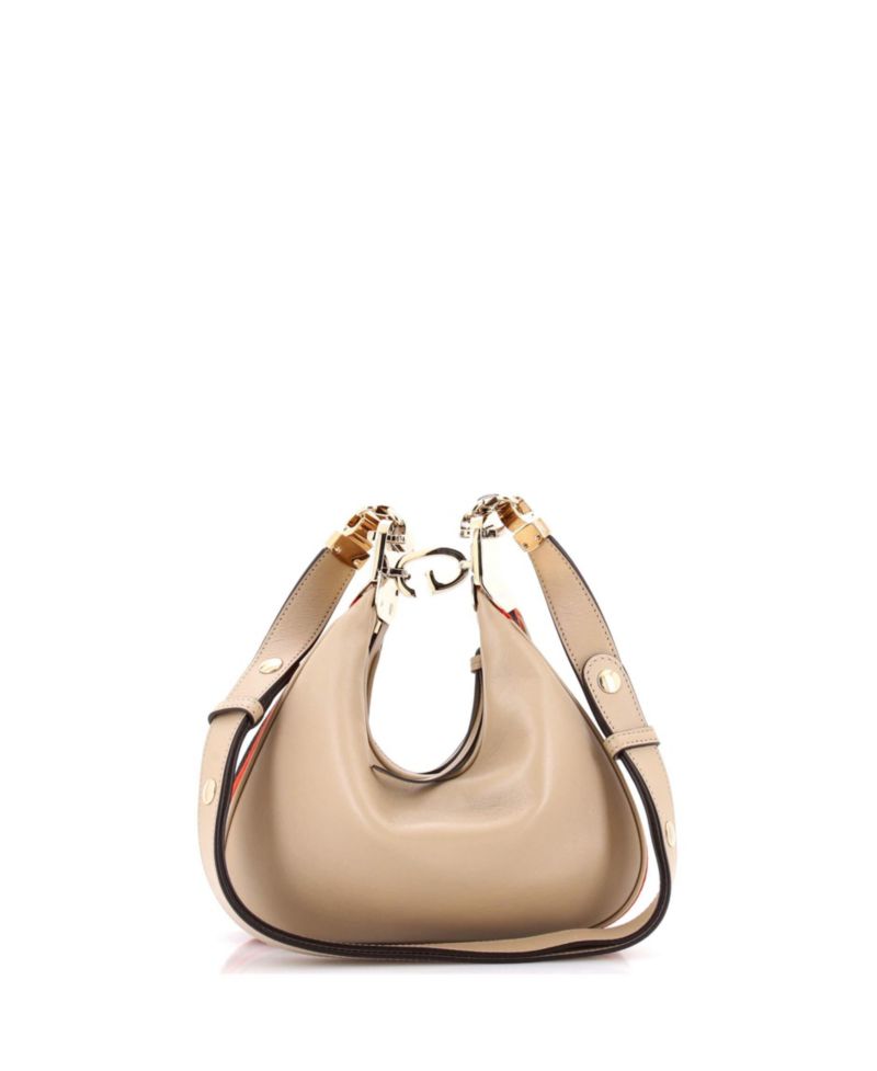 Small Attache Shoulder Bag Leather
