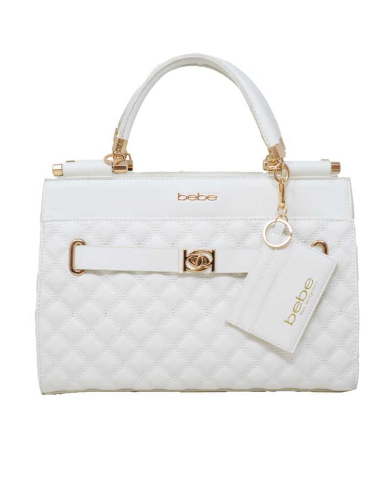 Alex Quilted Satchel Bag with Card Holder
