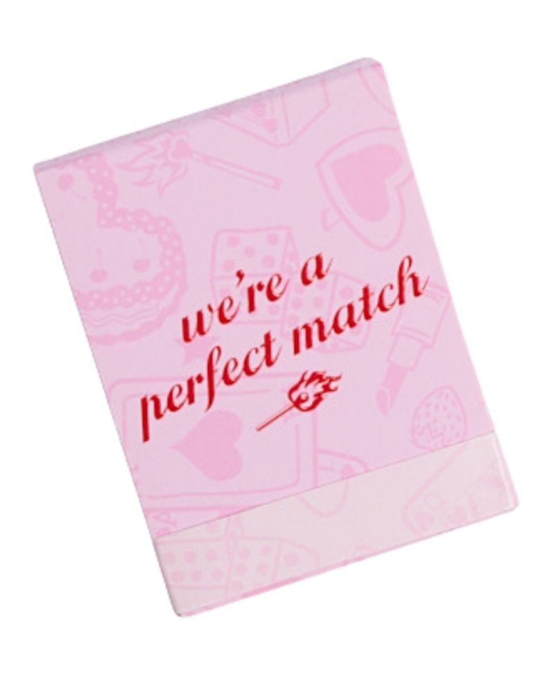 Women's Lace Floral-Print Low-Rise V-Day Matchbook Thong