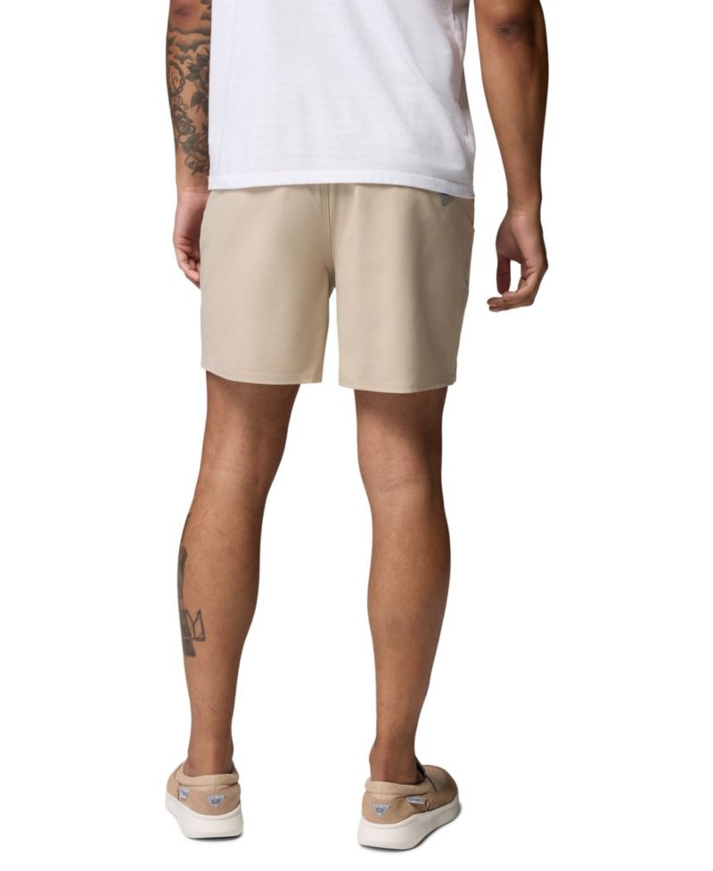 Men's Natural Texas Longhorns PFG Terminal Roamer™ Omni-Shade™ Stretch Shorts