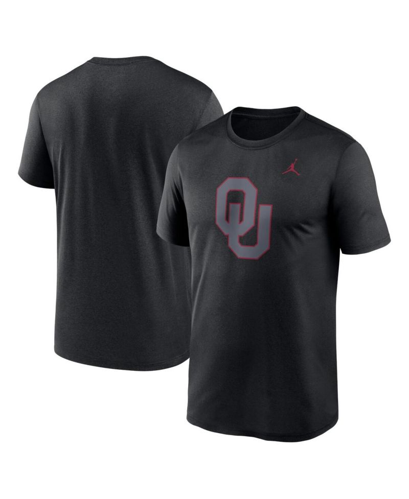 Men's Black Oklahoma Sooners Color Pop Logo Legend T-Shirt